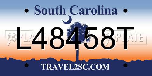 L48458T South Carolina License Plate