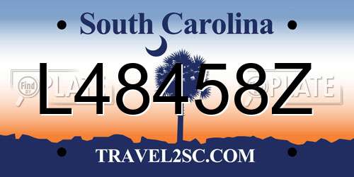 L48458Z South Carolina License Plate
