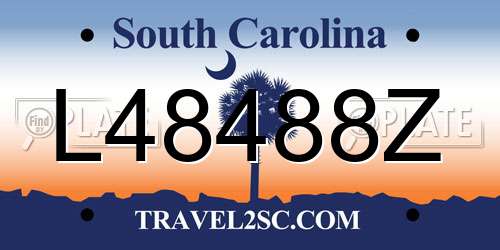 L48488Z South Carolina License Plate