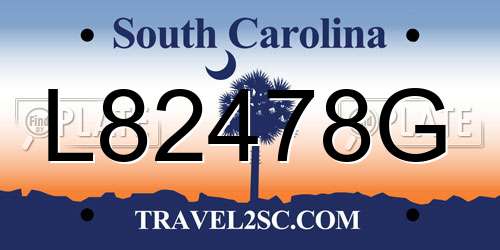 L82478G South Carolina License Plate