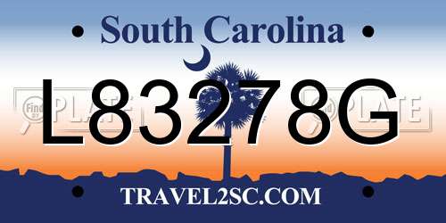 L83278G South Carolina License Plate
