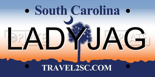 LADYJAG South Carolina License Plate