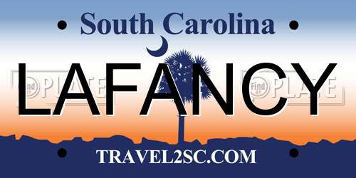 LAFANCY South Carolina License Plate