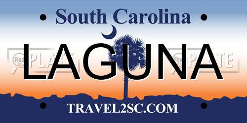 LAGUNA South Carolina License Plate