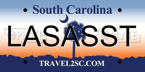 LASASST South Carolina License Plate