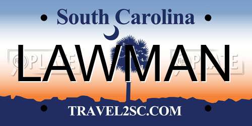 LAWMAN South Carolina License Plate