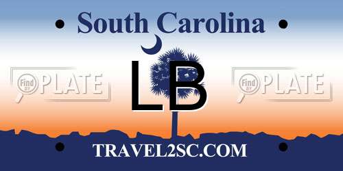 LB South Carolina License Plate