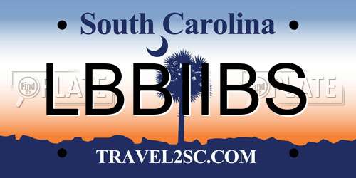 LBBIIBS South Carolina License Plate