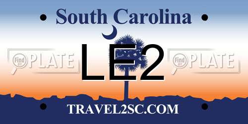 LE2 South Carolina License Plate
