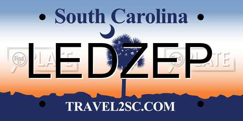 LEDZEP South Carolina License Plate