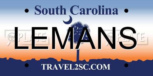 LEMANS South Carolina License Plate