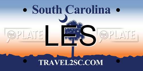 LES South Carolina License Plate