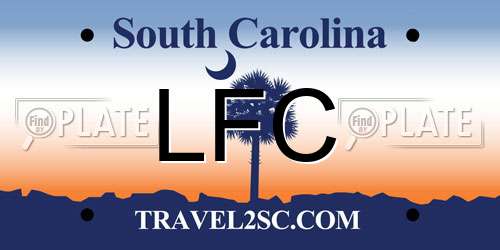 LFC South Carolina License Plate