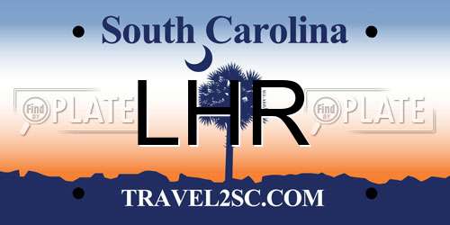 LHR South Carolina License Plate