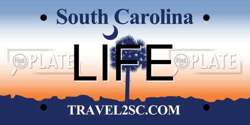 LIFE South Carolina License Plate