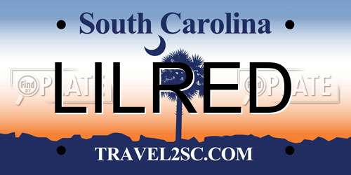 LILRED South Carolina License Plate