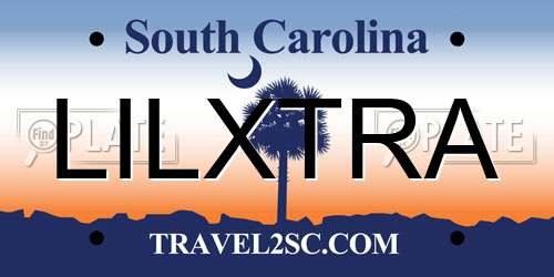 LILXTRA South Carolina License Plate