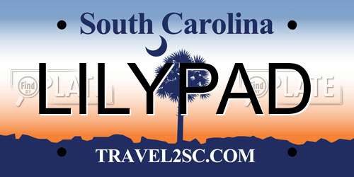 LILYPAD South Carolina License Plate