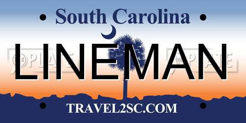 LINEMAN South Carolina License Plate