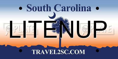 LITENUP South Carolina License Plate