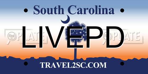 LIVEPD South Carolina License Plate