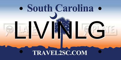 LIVINLG South Carolina License Plate
