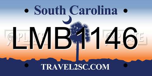 LMB1146 South Carolina License Plate