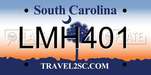 LMH401 South Carolina License Plate