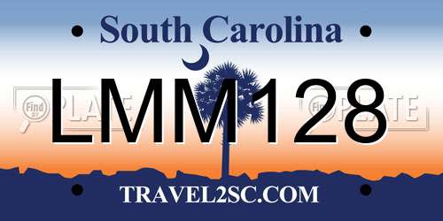 LMM128 South Carolina License Plate