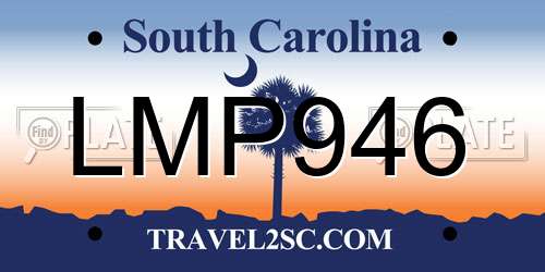 LMP946 South Carolina License Plate