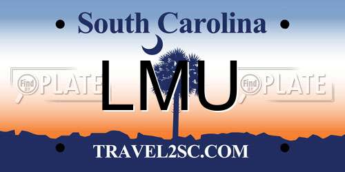 LMU South Carolina License Plate
