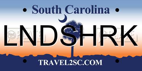 LNDSHRK South Carolina License Plate
