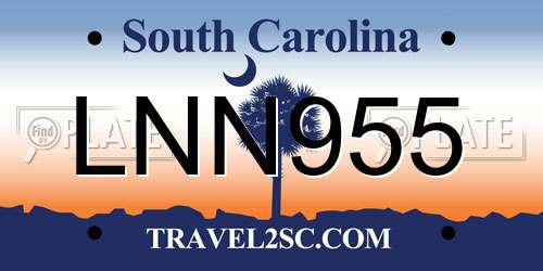 LNN955 South Carolina License Plate