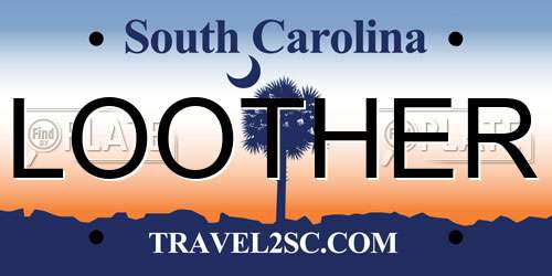 LOOTHER South Carolina License Plate