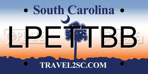 LPETTBB South Carolina License Plate