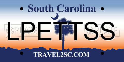 LPETTSS South Carolina License Plate