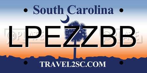 LPEZZBB South Carolina License Plate