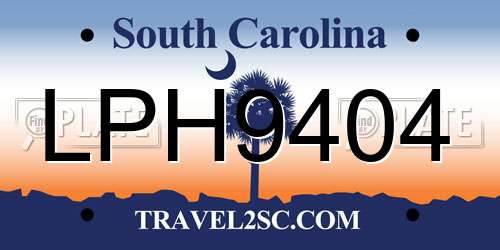 LPH9404 South Carolina License Plate