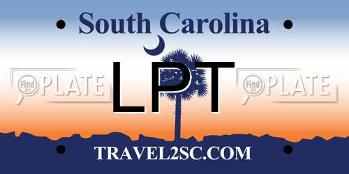 LPT South Carolina License Plate