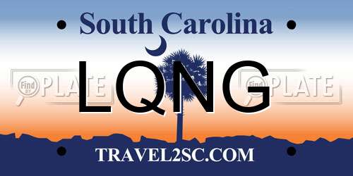 LQNG South Carolina License Plate