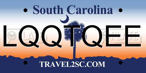 LQQTQEE South Carolina License Plate
