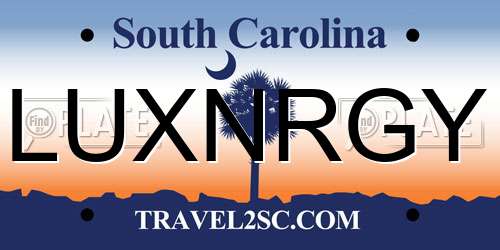 LUXNRGY South Carolina License Plate