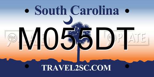 M055DT South Carolina License Plate