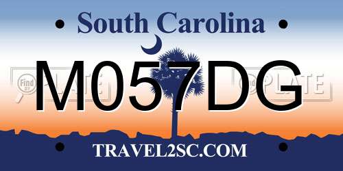M057DG South Carolina License Plate