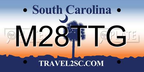 M28TTG South Carolina License Plate