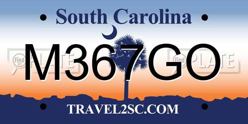 M367GO South Carolina License Plate