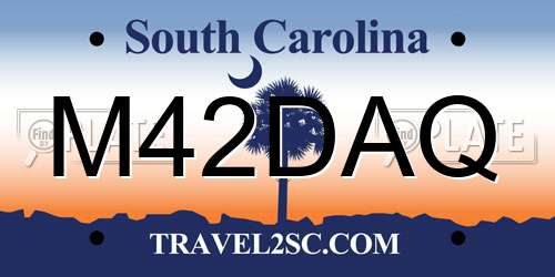 M42DAQ South Carolina License Plate