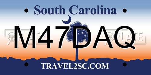M47DAQ South Carolina License Plate