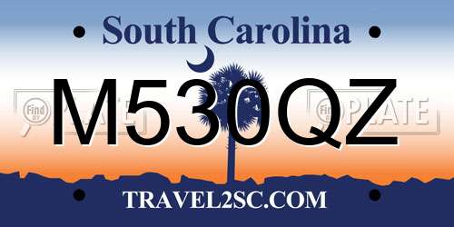 M530QZ South Carolina License Plate