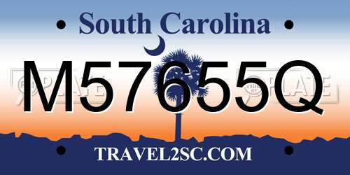 M57655Q South Carolina License Plate